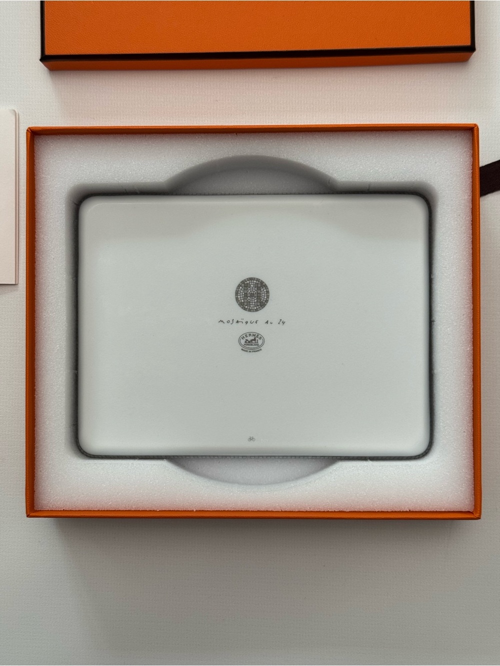 HERMES Mosaique Au 24 Platinum Tray - Picture 4 of 4